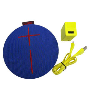 Ultimate Ears UE ROLL 2 Bluetooth Speaker S-00152 Blue/Red w/ Charger & USB Cord